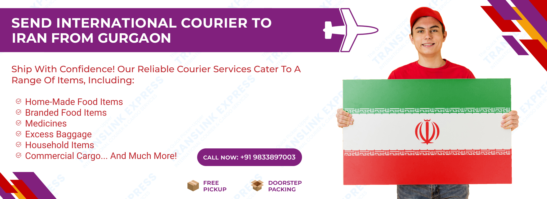 Courier to Iran From Gurgaon